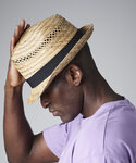 Straw summer trilby