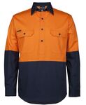 JB's HV CLOSE FRONT L/S 150G WORK SHIRT