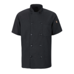 Chef Designs® Short Sleeve Chef Coat With Oilblok + Mimix™