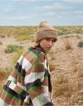 Chunky Knitted Patch Beanie