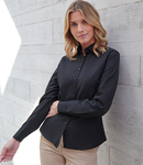 Henbury Ladies Long Sleeved Cotton Feel Coolplus® Shirt