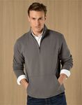 1/4 Zip Pique Sweatshirt