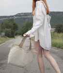 Kimood Large Recycled Flat-Bottom Shopping Bag