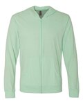 Sueded Long Sleeve Hooded Full Zip