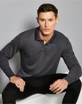 Men's Long Sleeved Pique Polo Shirt