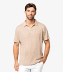 Spasso Linen Polo Shirt