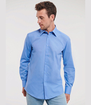Russell Athletic Collection Long Sleeve Tailored Poplin Shirt