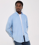 Kustom Kit Long Sleeve Classic Fit Workwear Oxford Shirt