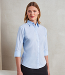 Premier Ladies 3/4 Sleeve Poplin Blouse