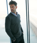 Henbury Lightweight Cotton Acrylic V Neck Sweater