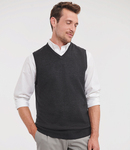 Russell Athletic Collection Sleeveless Cotton Acrylic V Neck Sweater