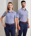 Premier Ladies Gingham Short Sleeve Shirt