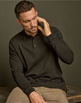 Men's Luxury Long Sleeve Stretch Polo