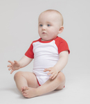 Larkwood Essential Short Sleeve Baby Baseball Bodysuit