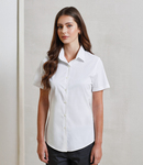 Premier Ladies Short Sleeve Stretch Fit Poplin Shirt