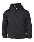 Youth Water Resistant Hooded Windbreaker Coach's Jacket