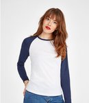 SOL'S Ladies Milky Contrast Long Sleeve T-Shirt