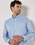 Slim Fit Long Sleeve Stretch Oxford Shirt