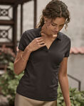 Women's Luxury Stretch V-Neck Polo