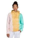 Unisex USA Made Rainbow Tie-Dye Hooded Sweatshirt