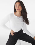 Women's Micro Rib Long Sleeve Tee