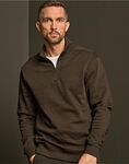 Ribbed Interlock Half Zip