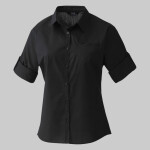 Premier Ladies Roll Sleeve Poplin Blouse