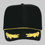 OTTO Polyester Foam Front w/ Oak Leaves Five Panel High Crown Mesh Back Trucker Hat
