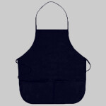 OTTO 7.5 oz. Cotton Blend Twill Two Pocket Medium Bib Apron