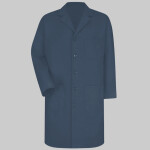 Unisex Extended Sizes Button Front Lab Coat