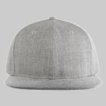 Wool Blend Heather Snapback Cap